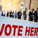 Voters line up to cast their ballots on Super Tuesday, March 1, 2016, in Fort Worth, Texas.
Ron Jenkins/Getty Images